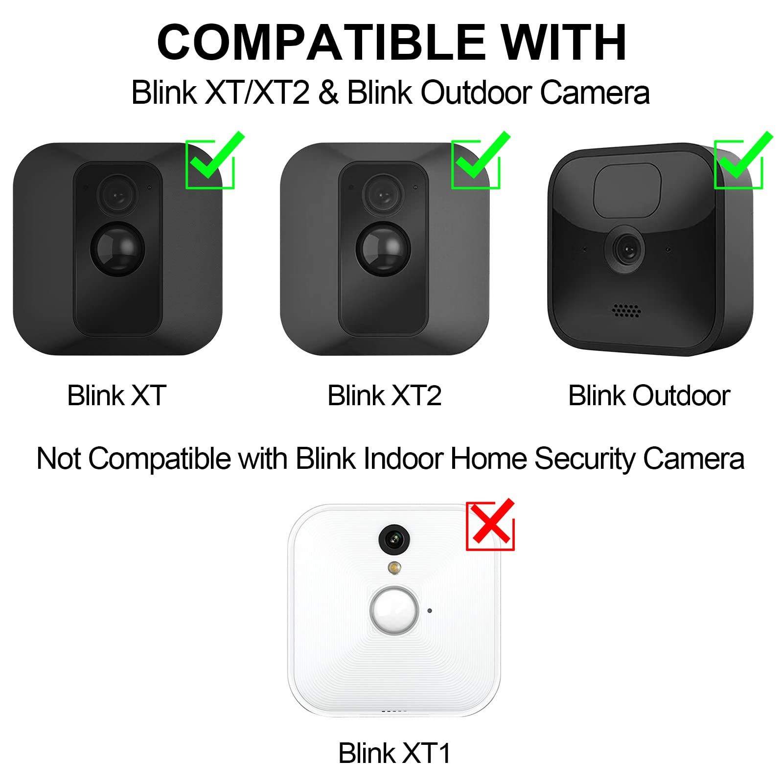 Solar Panel For Blink Camera Outdoor,3W Solar Panel Compatible With Blink Xt/Xt2 & Outdoor Camera&Simplisafe Camera,Waterproof S