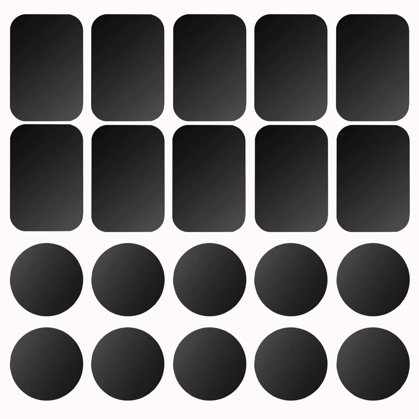 Pau1Hami1Ton Adhesive Thin Metal Plates(Compatible With Magnetic Mounts),20Pcs Metal Plates For Phone Case,Metal Plate For Car,M