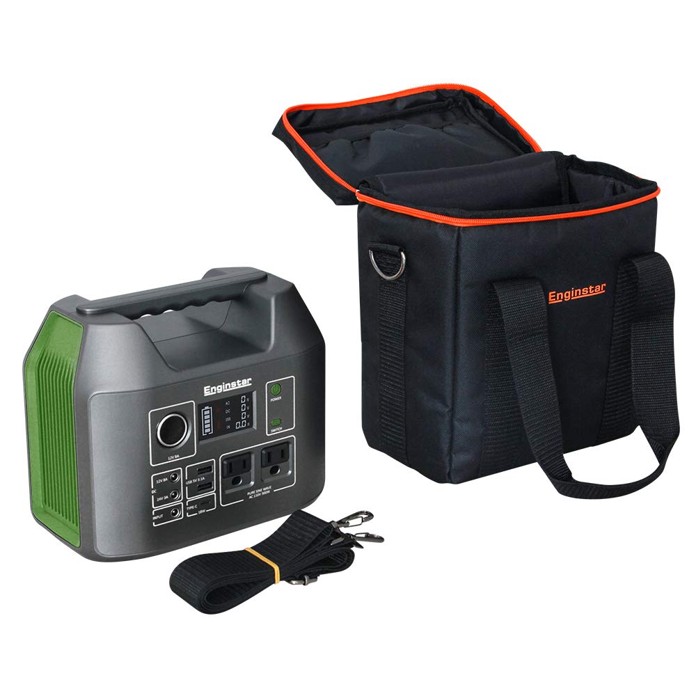 Enginstar Carrying Case Storage Box Travel Business Lunch Bag Shockproof Universal Compatible For Portable Power Station, Picnic