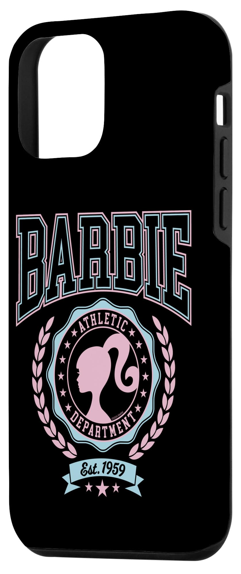 Iphone 12 Mini Barbie   Varsity Athletic Department Silhouette Logo Case