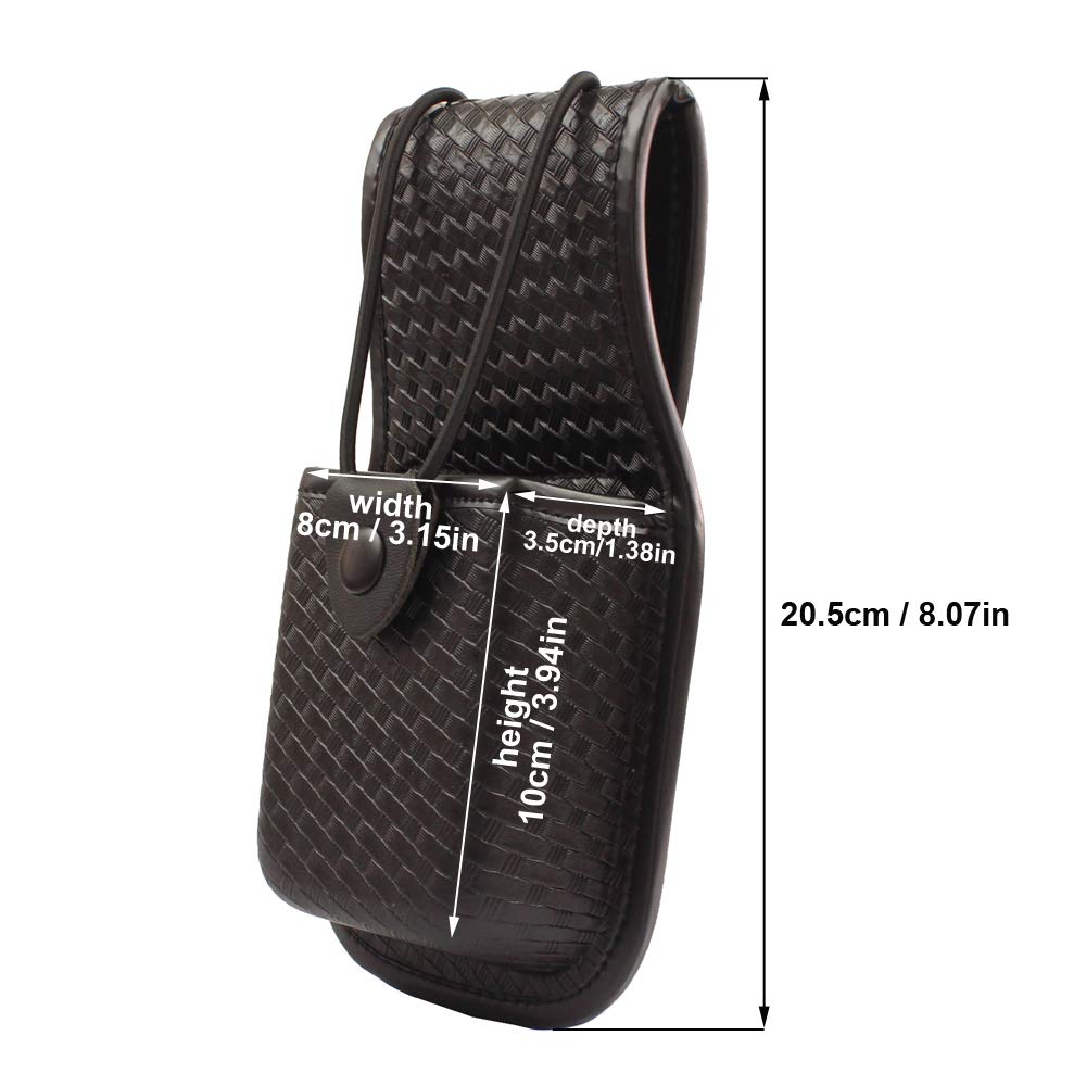 Rocotactical Basketweave Radio Pouch, Universal Radio Holder Pouch For Law Enforcement Duty Belt