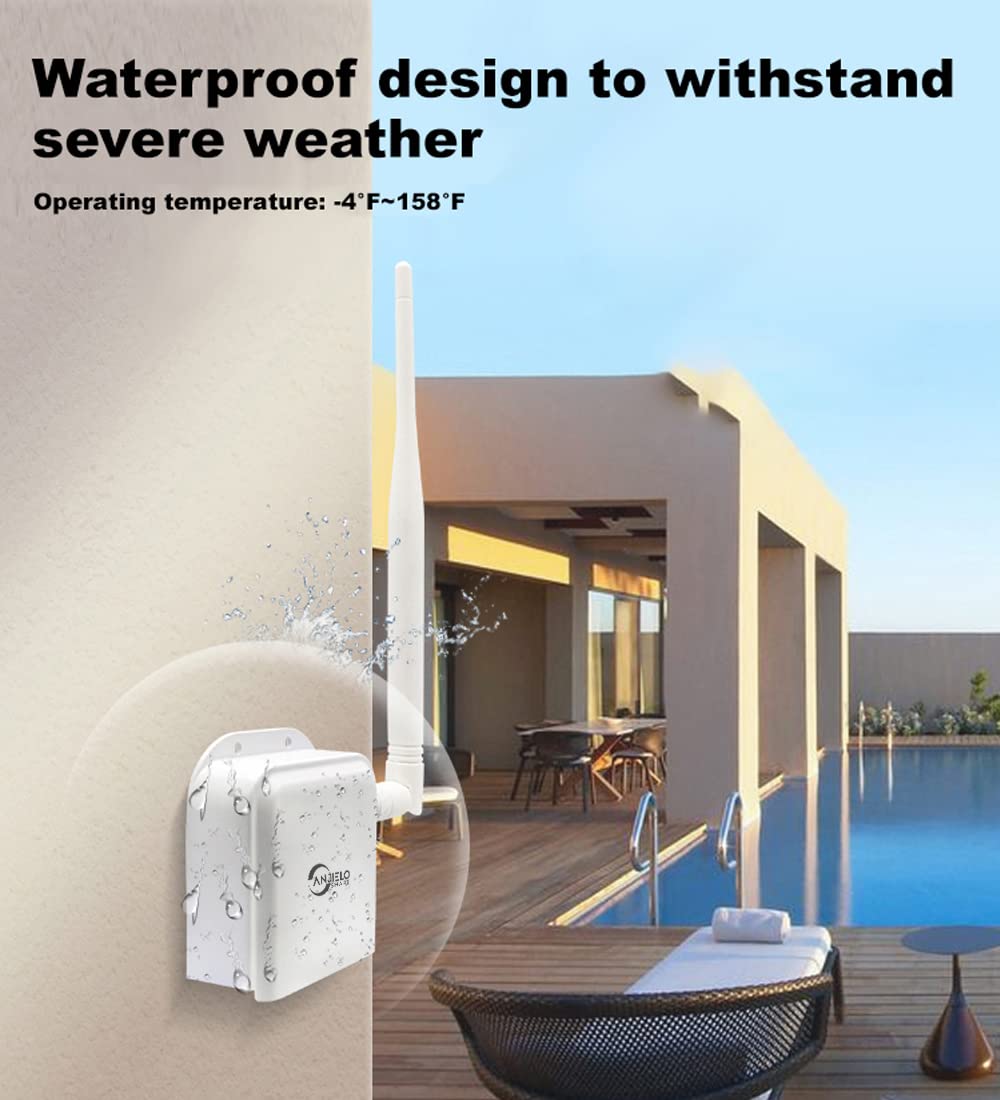 Wireless Bridge Point To Point Long Range Wireless Access With High Gain Antenna, 2.4G Wifi Bridge Repeater Supports 2600 Feet Outdoor Transmission Distance, Air Ethernet Cable