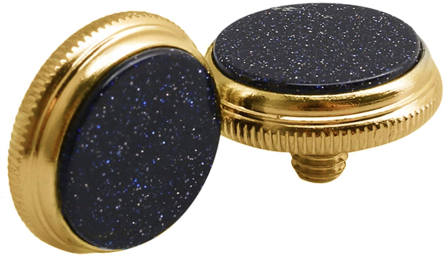 Jiayouy Gold Starry Sky Inlay Trumpet Finger Buttons For Trumpet Accessory Replacement 3 Pcs
