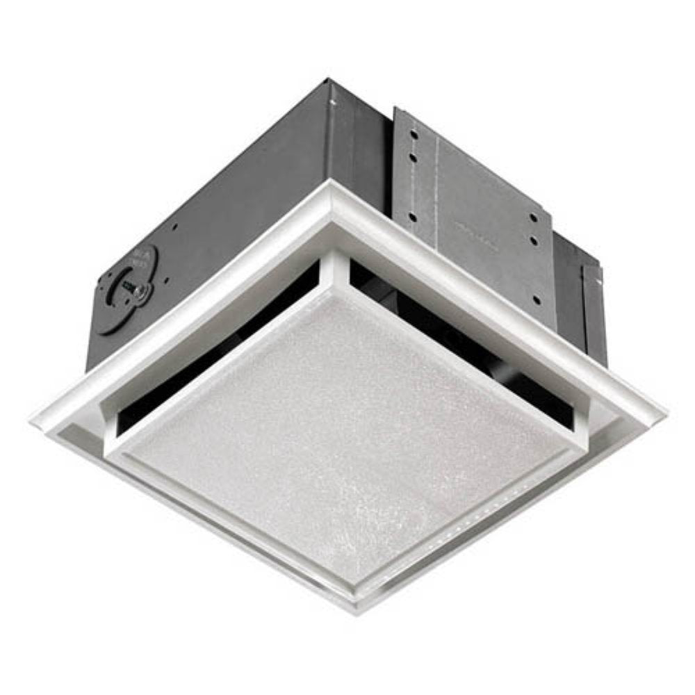 Broan Nutone 682 Duct Free Ventilation Fan, White Square Ceiling Or Wall Exhaust Fan With Plastic Grille