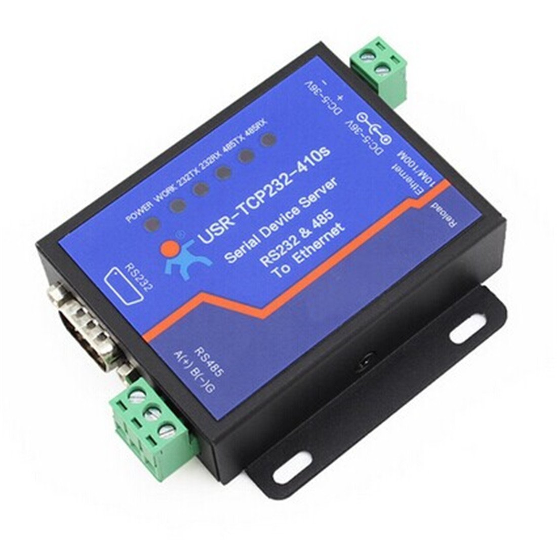 Usr Tcp232 410S Rs232 / Rs485 Serial To Ethernet Adapter/Ip Device Server Ethernet Converter Support Dhcp/Dns