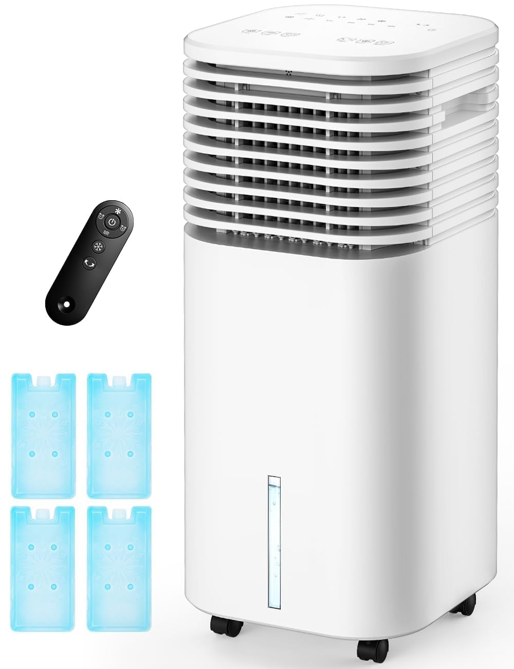 Censtech 4 In 1 Portable Air Conditioners, Evaporative Air Cooler W/4 Modes & 3 Speeds, 15H Timer For Smart Auto Off, 2 Gal Tank