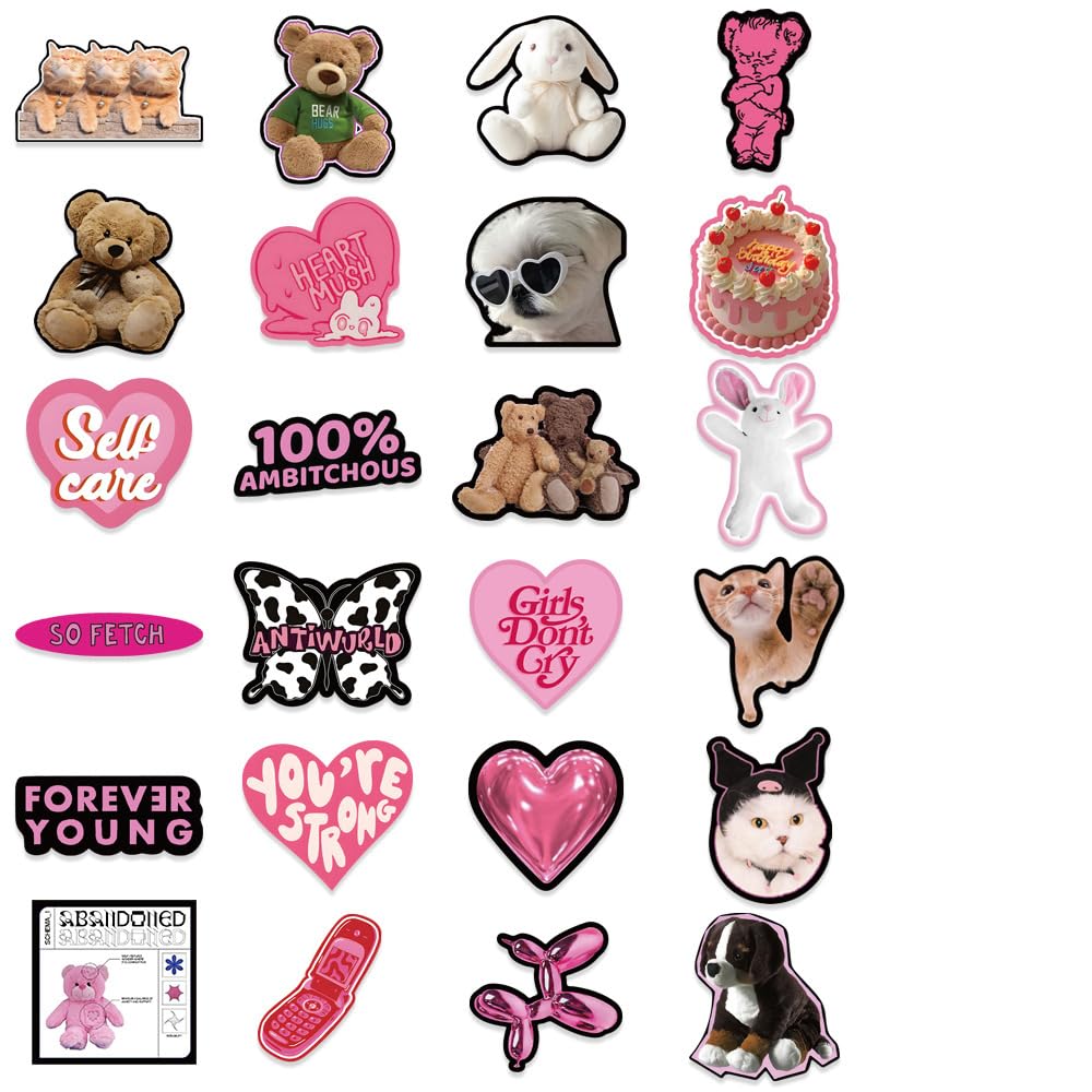 Stickers Aesthetic Waterproof Laptop Stickers Decals For Water Bottle Vintage Scrapbook Stickers For Journals Supplies Journal P