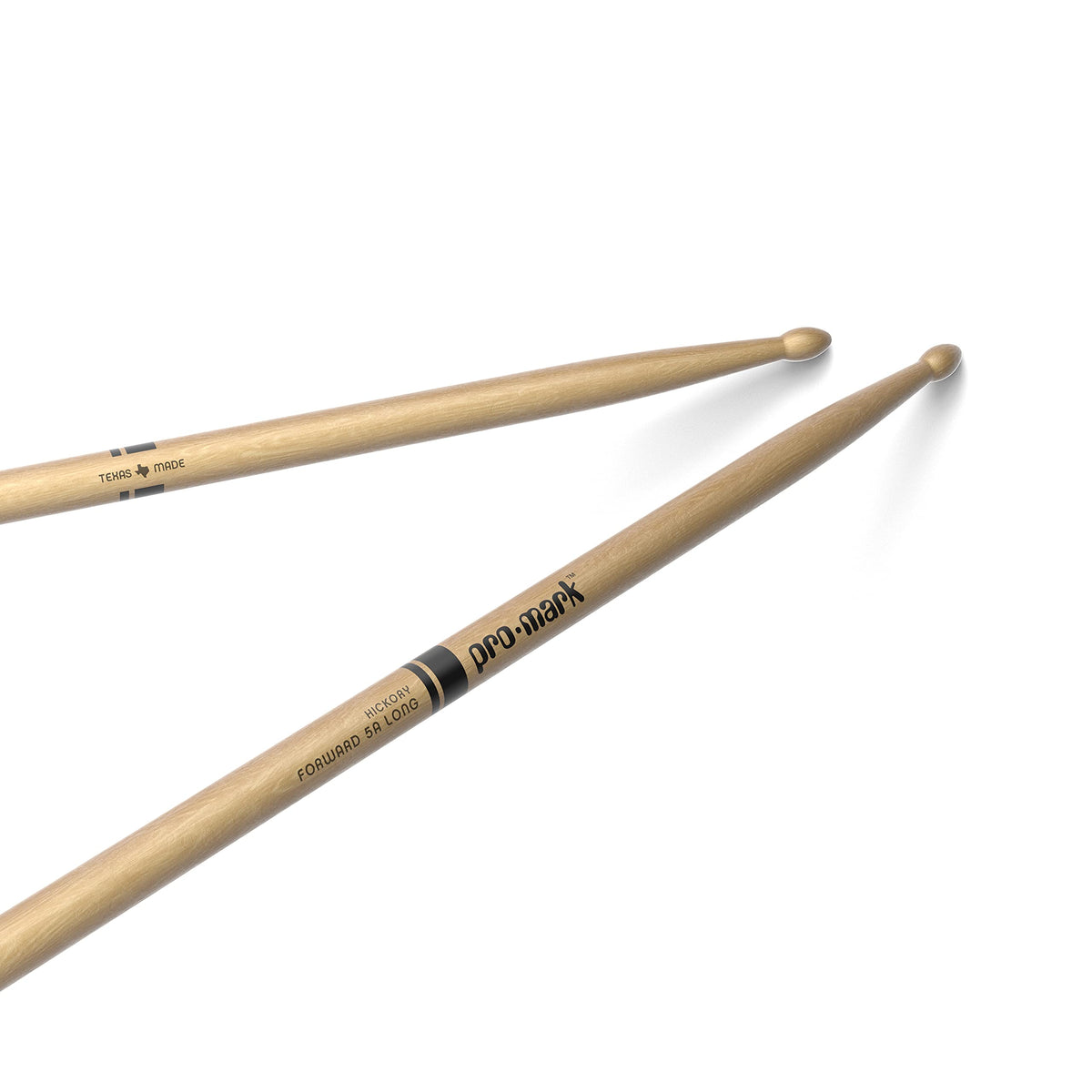 Promark Drum Sticks   Classic Forward Hickory 5A Long Drumsticks   Drum Sticks Set   Drum Accessories   Wood Drumsticks For Adults & Youth   Oval Wood Tip   1 Pair