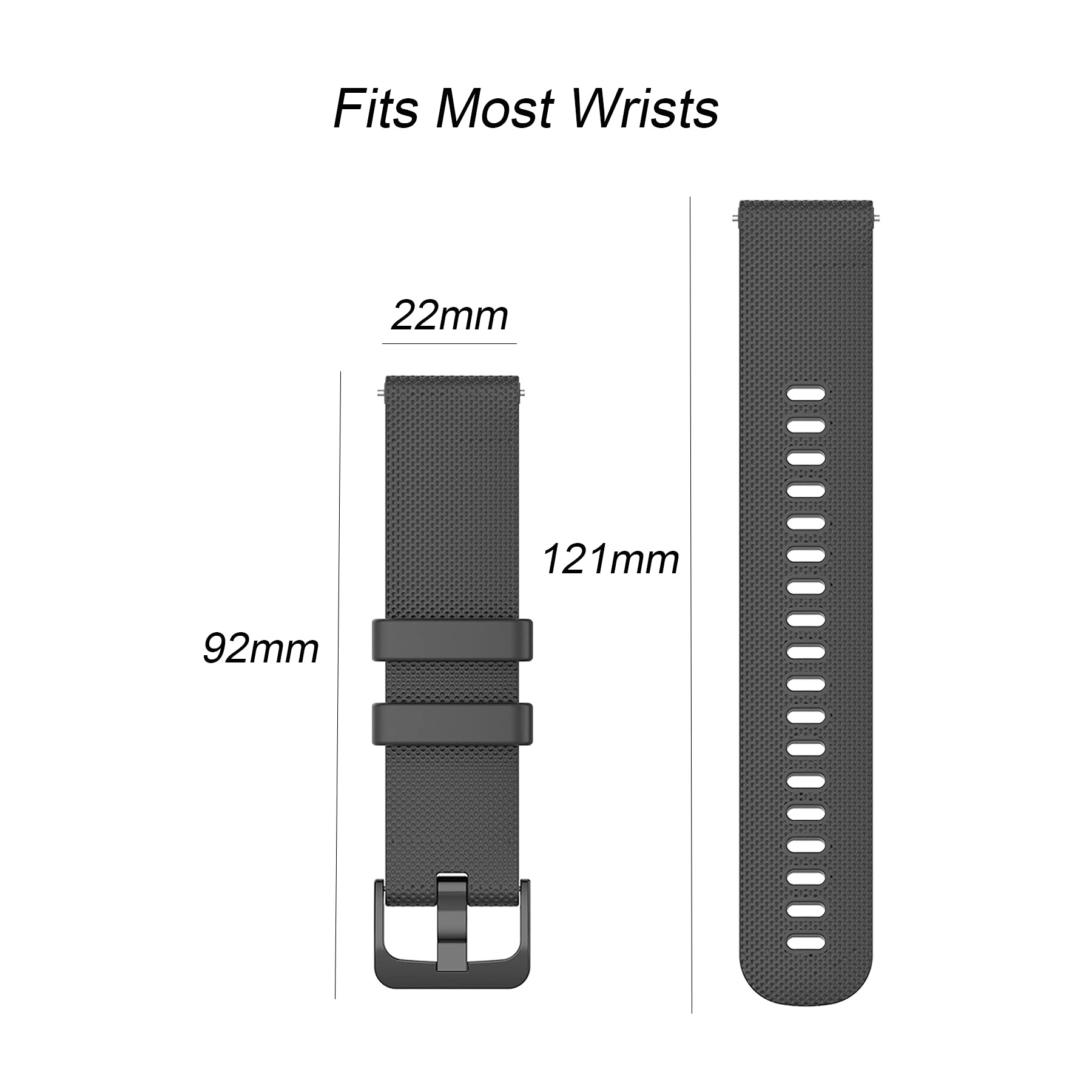Eanwireless Compatible For Samsung Galaxy Watch 3 Watch Band, 22Mm Silicone Strap And 45Mm Soft Tpu Protector Case Compatible Wi