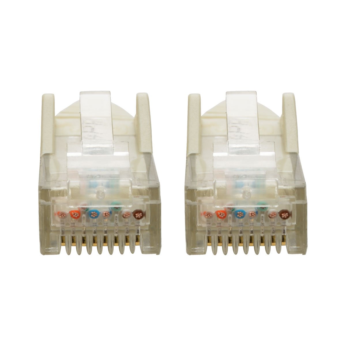 Tripp Lite Cat6 Gigabit Ethernet Snagless Molded Patch Cable 24 Awg 550Mhz Premium Utp, White, Rj45 M/M 8 (N201-008-Wh)