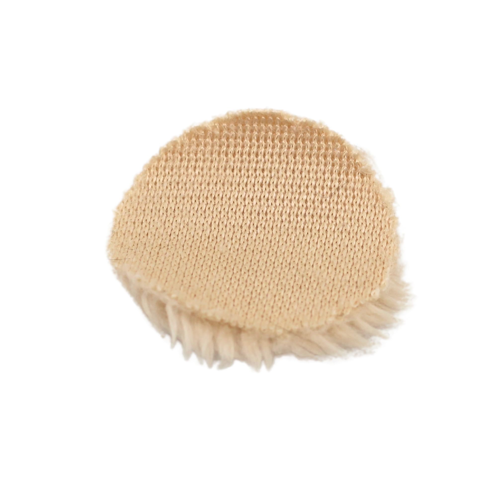 Ursa Plush Circles   5Mm Length Short Fur Lav Covers Reusable  Super Soft 25Mm Diameter (100X Circles, Beige)