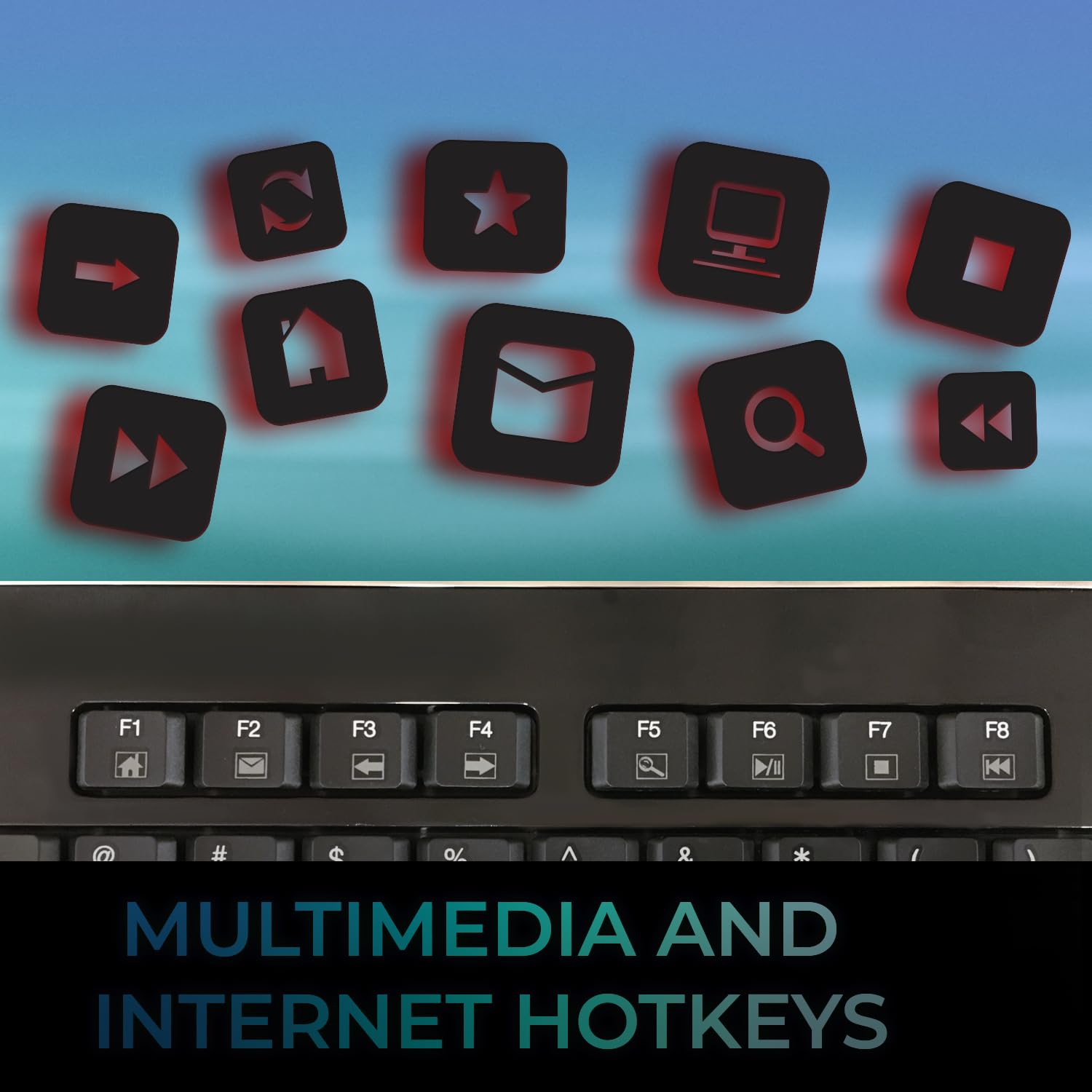 Adesso Wkb 4400Ub   Wireless Slimtouch Desktop Touchpad Keyboard