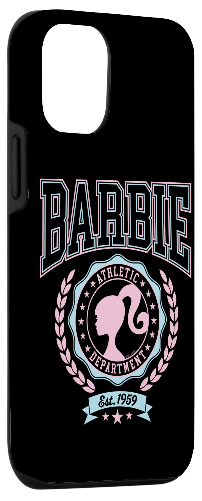 Iphone 12/12 Pro Barbie   Varsity Athletic Department Silhouette Logo Case