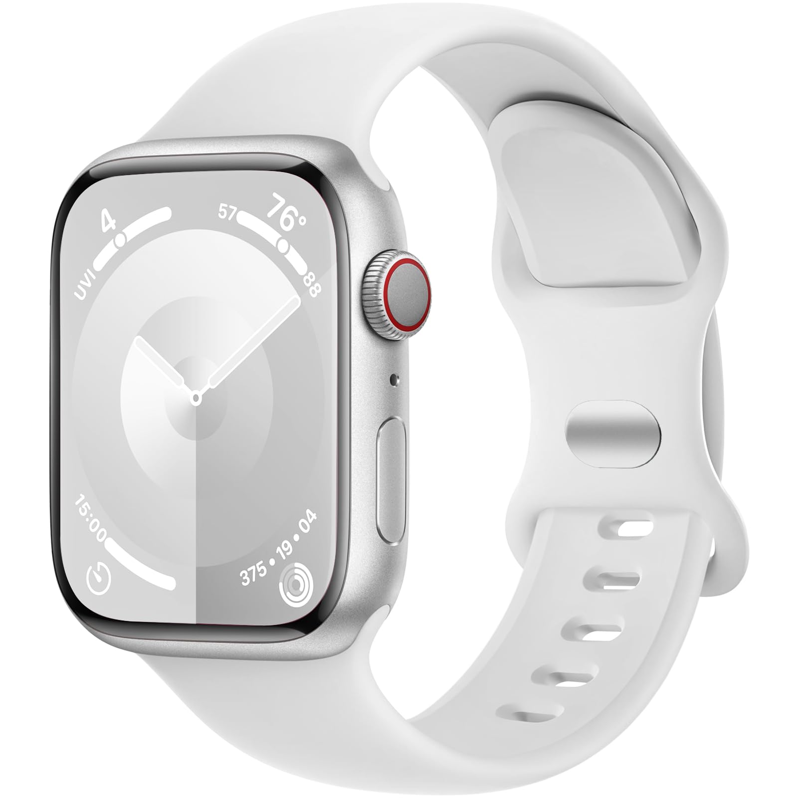 Daqin Silicone Band Compatible With Apple Watch Band 44Mm 45Mm 46Mm 42Mm 49Mm 38Mm 40Mm 41Mm, Soft Silicone Sport Strap For Iwat