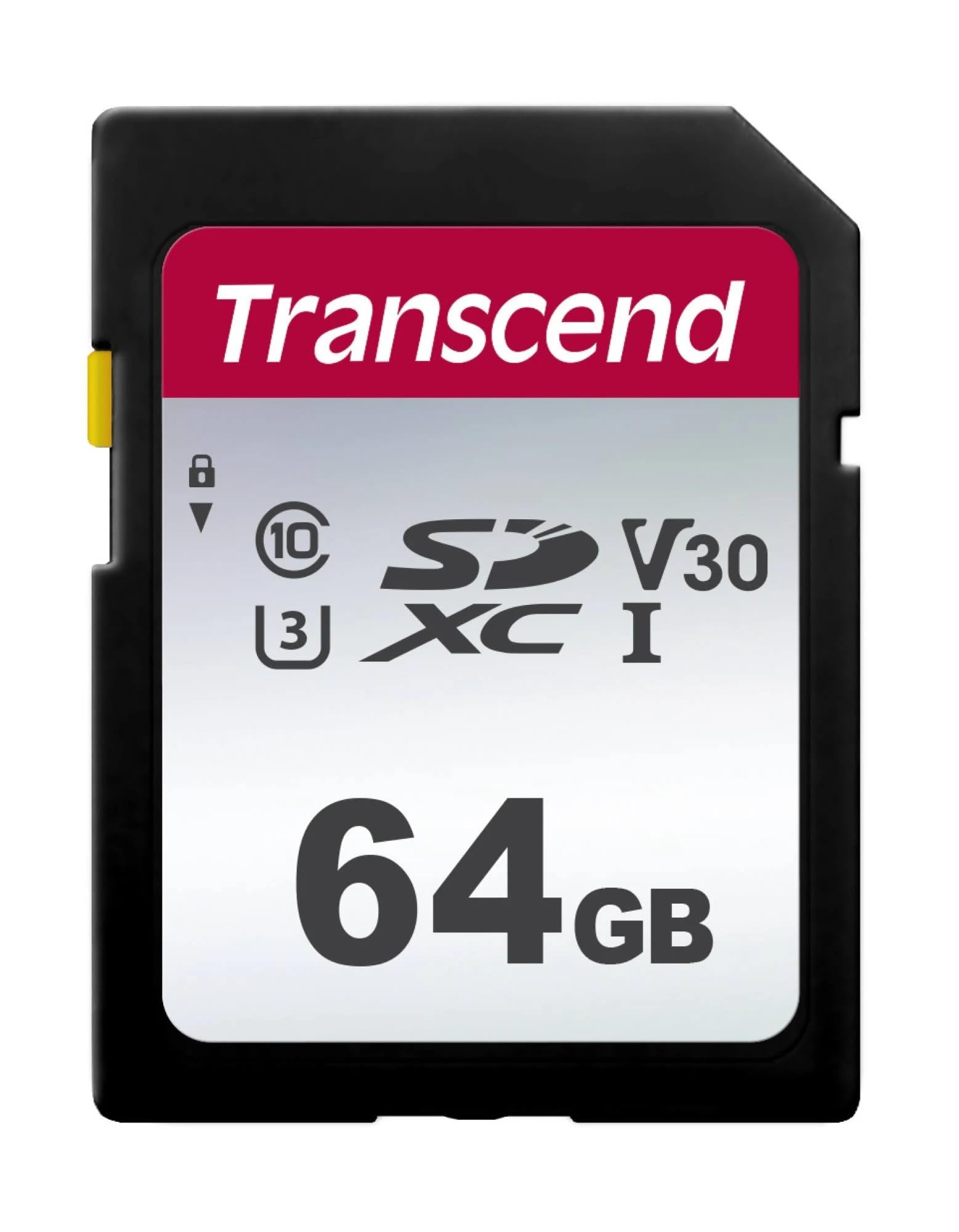 Transcend 64Gb Sdxc/Sdhc 300S Memory Card Ts64Gsdc300S