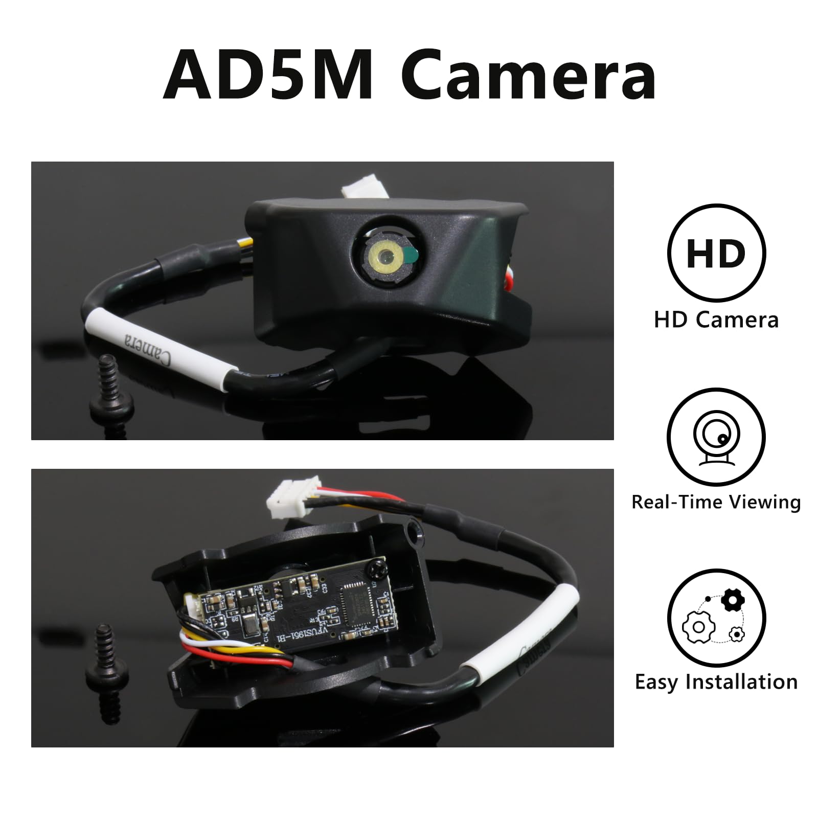 Sahvaim Original Camera Smart Kit For Flashforge Adventurer 5M Pro/5M 3D Printers- 1080P Real-Time Remote Monitoring Surveillanc