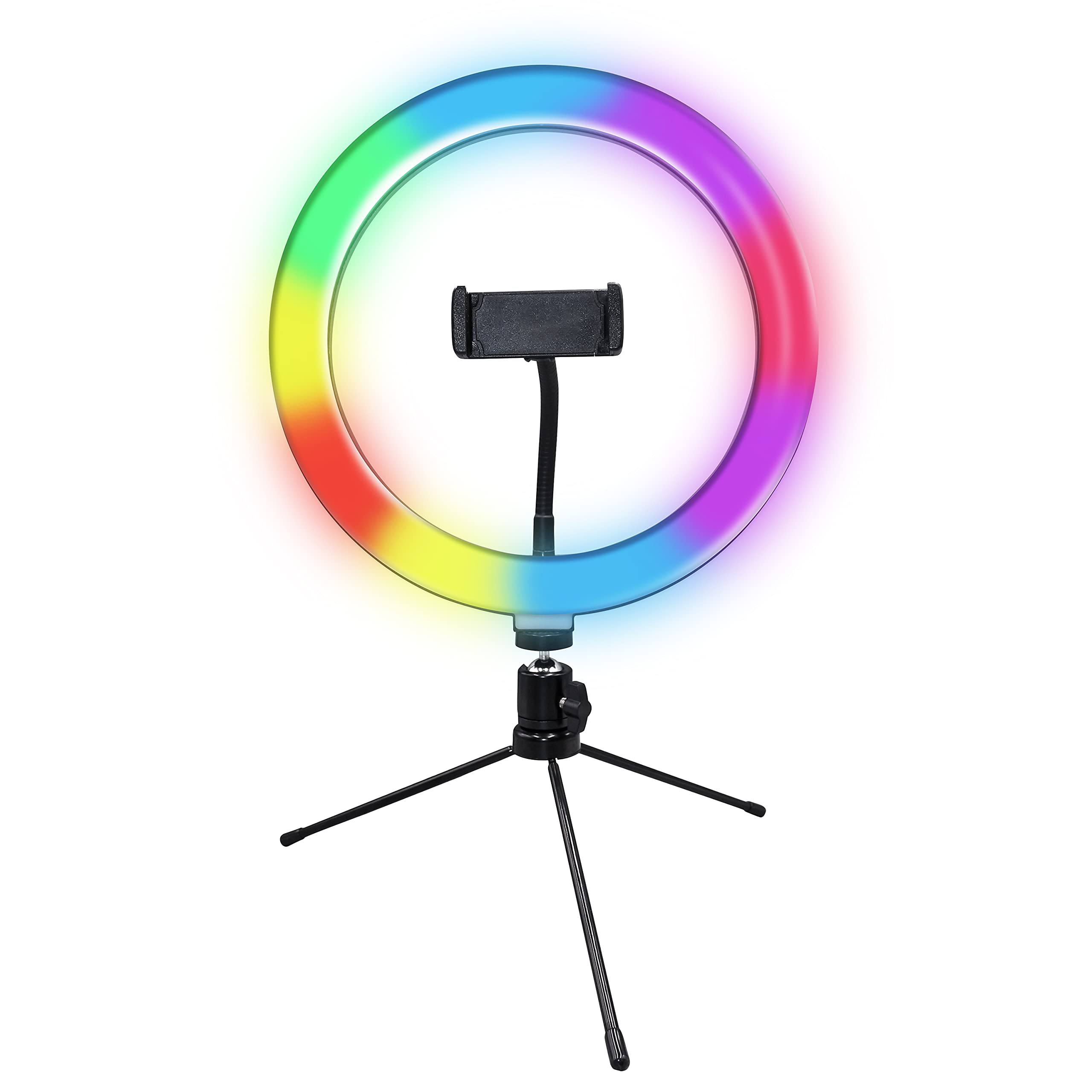 Supersonic Sc 1630Rgb Pro Live Stream Led Selfie Rgb Ring Light With Floor Stand (10 Inch, 150 Leds)