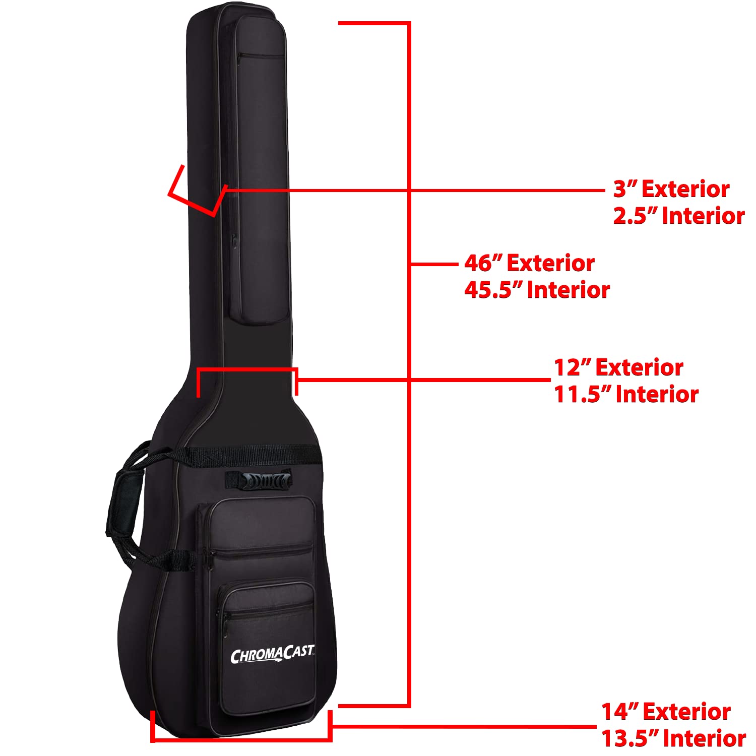 Chromacast Acoustic Mini Jumbo Padded Gig Bag (Cc Amjpb