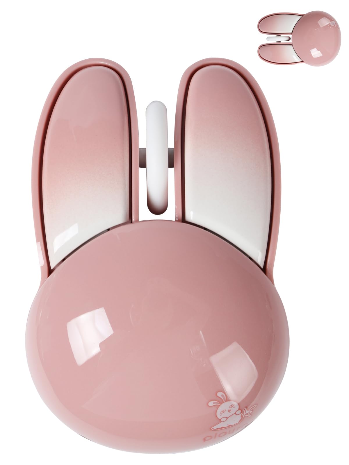 Wireless Mouse Bluetooth Cute Bunny Shape Small Quiet Usb Optical Silent Funny Travel Cordless Mice For Pc Laptop Desktop Comput