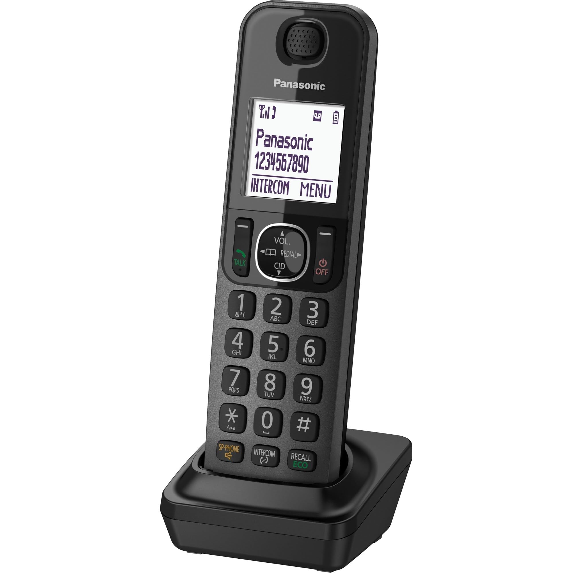Panasonic Kx Tgfa30M Dect 6.0 Additional Digital Cordless Handset For Kx Tgf38 Series, Metal
