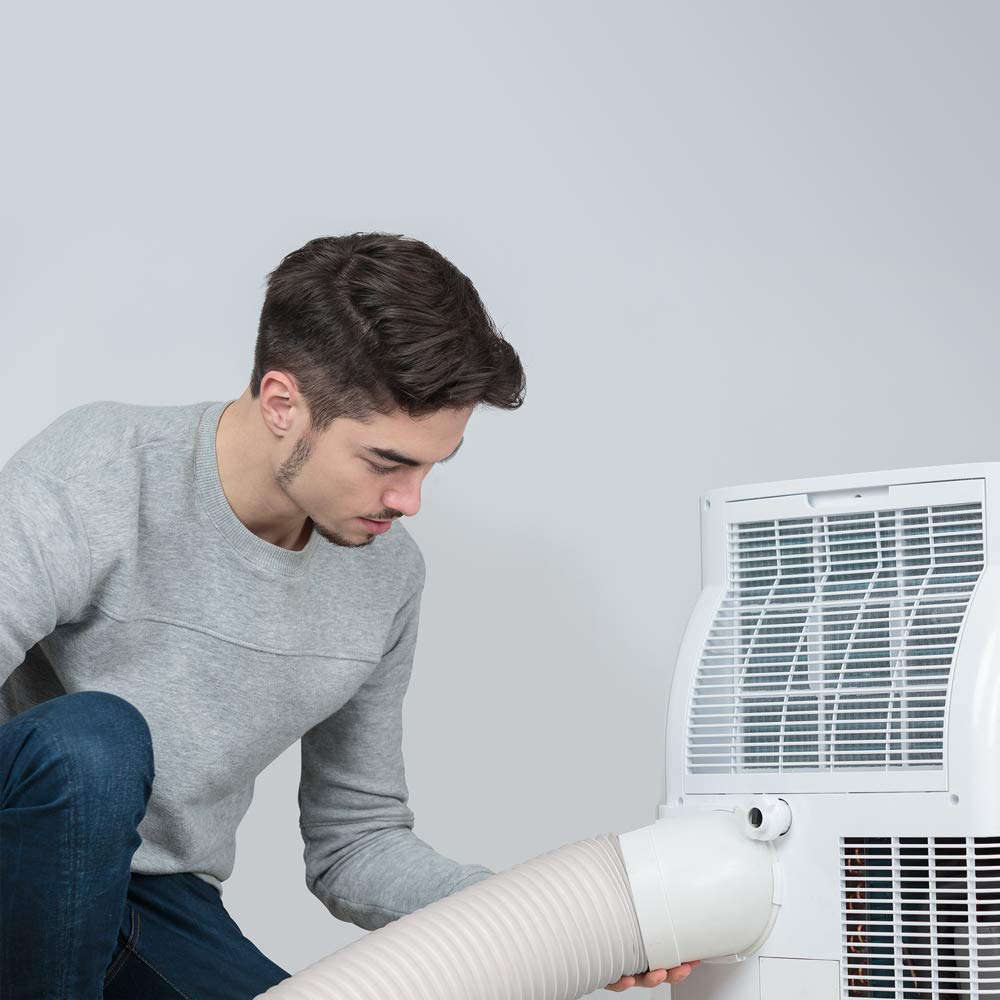 Jin&Bao Air Conditioner Hose, Portable Exhaust Vent Hose With 5.9 (6) Diameter, Counterclockwise Ac Hose Length To 78 Inch, Univ