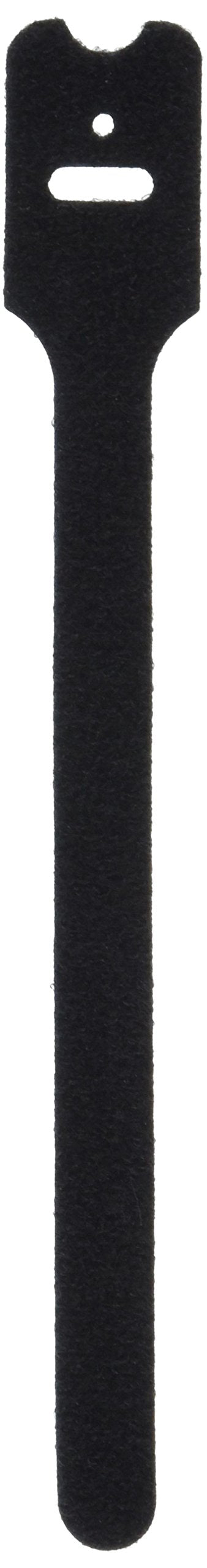 C2G 29850 8 Inch Screw Mountable Hook And Loop Cable Tie Multipack (10 Pack) Taa Compliant, Black
