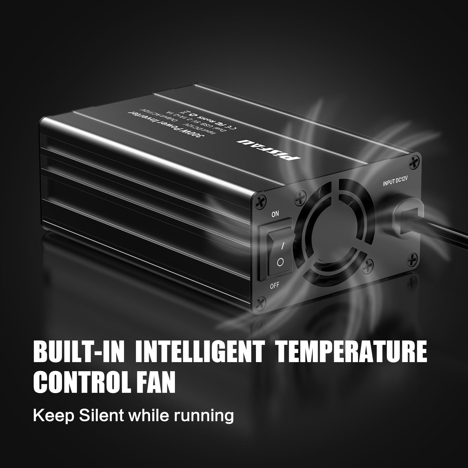 300W Car Power Inverter Dc 12V To 110V Ac Car Converter 2 Usb Ports Car Adapter Plug Outlet For Laptop Computer Charger