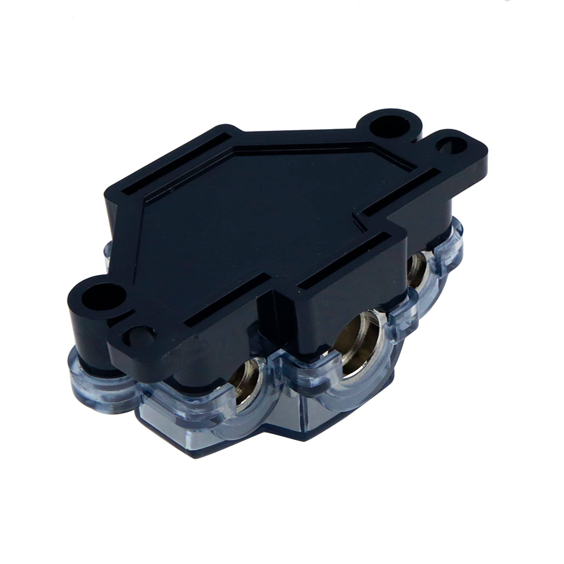 S Sydien 1Pc Distribution Block 1 In 3 Ways Out Power Distribution Block Car Audio 1X4 Gauge Input 3X8 Gauge Output Ground Distr