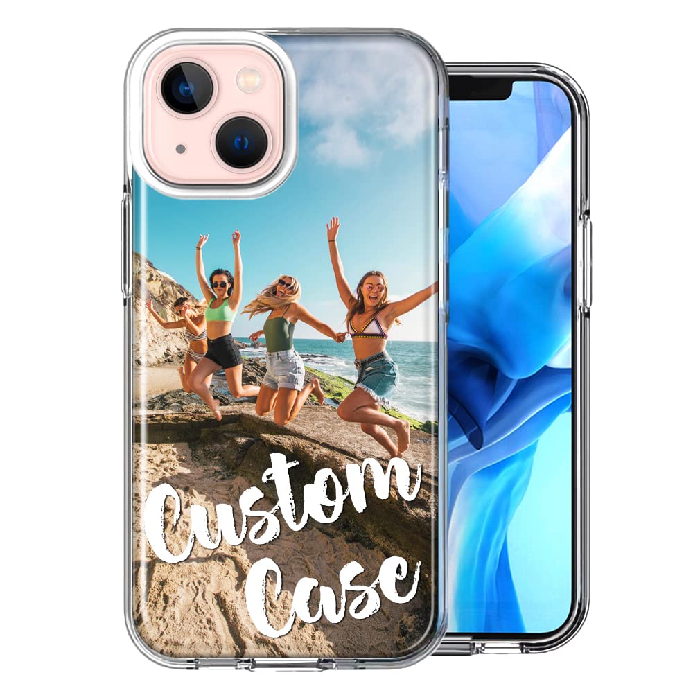 Personalized Custom Double Layered Phone Case For Apple Iphone 13 6.1 Inch Only   Design Your Own Perfect Custom Picture Photo C