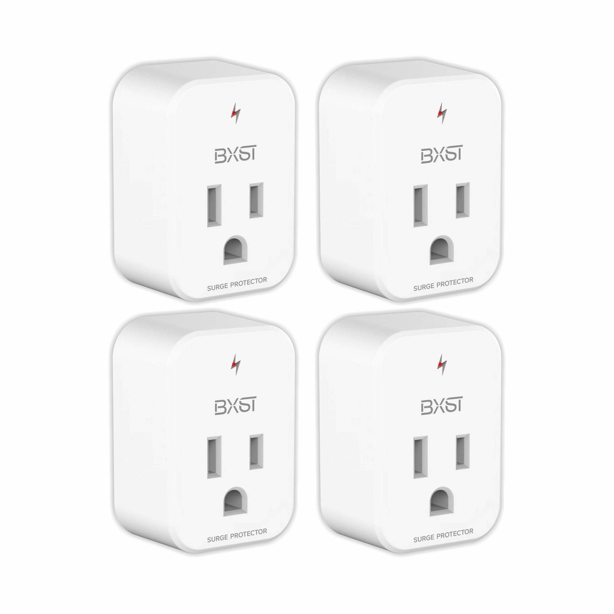 BXST Single Outlet Surge Protector for Refrigerator Small Wall Tap Surge Protector Single Plug 120V Small Socket Lightning Prote
