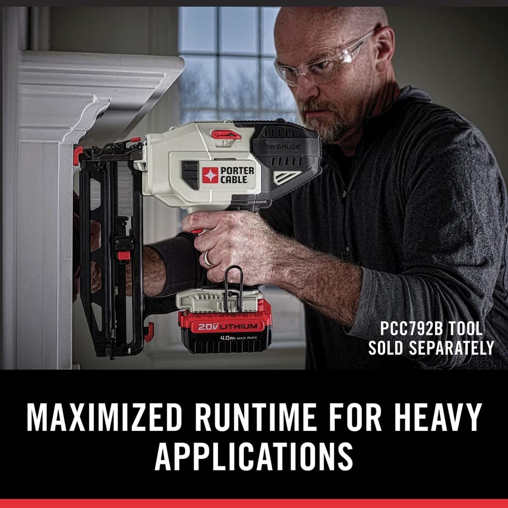 Porter Cable Pcc685Lck 20V Max 4 Ah Lithium Ion Battery And Rapid Charger Starter Kit