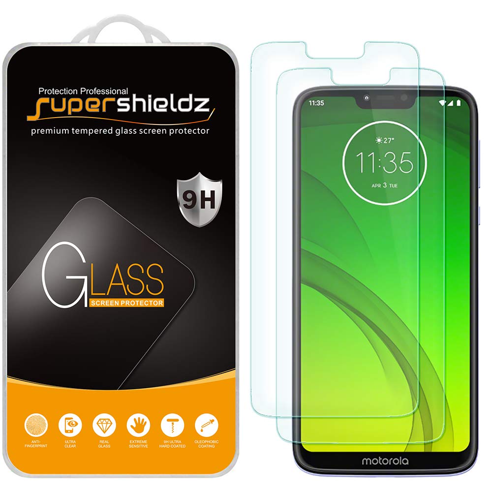 Supershieldz (2 Pack) Designed For Motorola (Moto G7 Power) Tempered Glass Screen Protector, 0.33Mm, Anti Scratch, Bubble Free