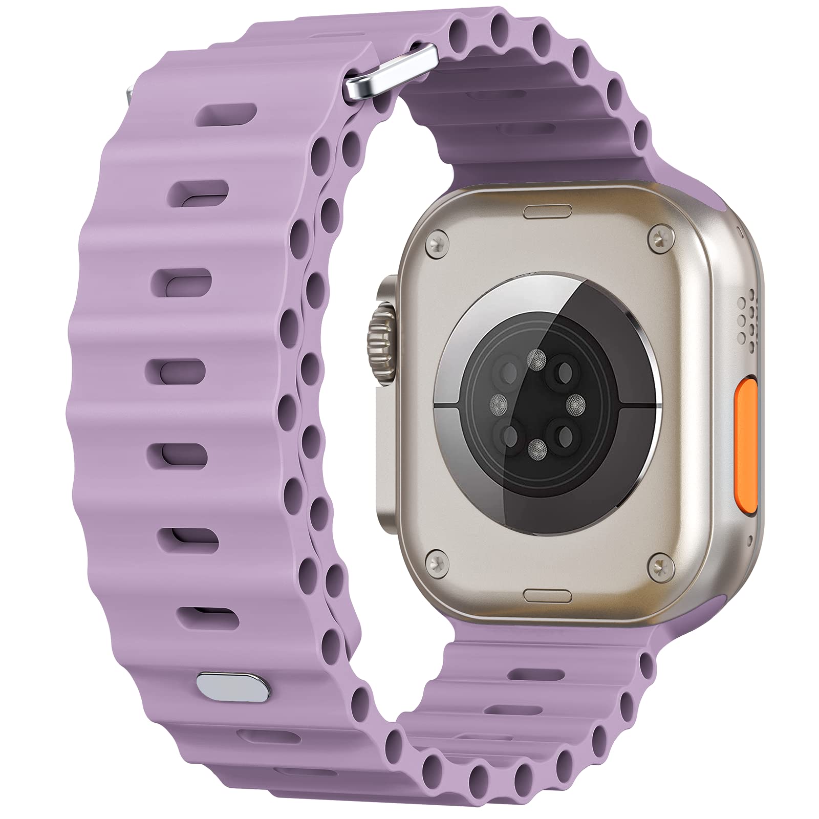 Foufousun Ocean Band Compatible With Apple Watch Ultra Band 49Mm 45Mm 44Mm 42Mm 41Mm 40Mm 38Mm Men Women, Soft Silicone Sport Ba