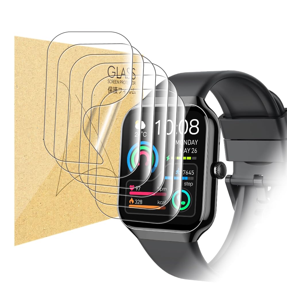 Lysandra Compatible For Tpu Smart Watch Screen Protector Film For 1.96 '' Jugeman P99 / P98, Togala Smartwatch Upgrade Flexible 