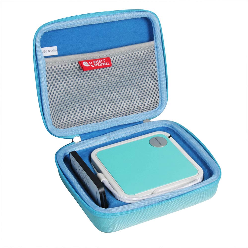 Hermitshell Hard Travel Case For Viewsonic M1 Mini 1080P Portable Led Projector (Teal)