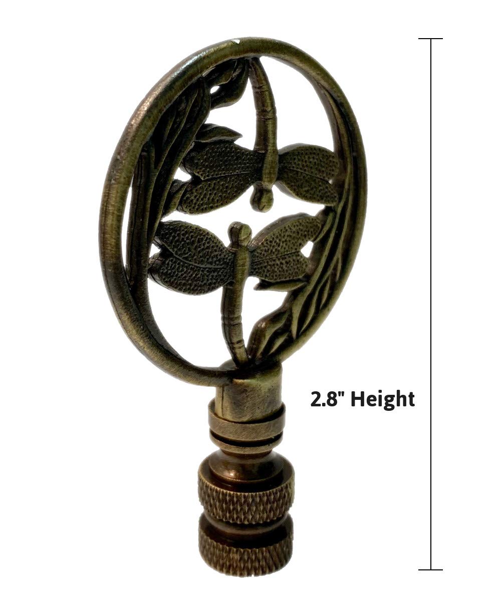 Double Dragonfly Ceiling Fan Pull Antique Brass 2.8''H
