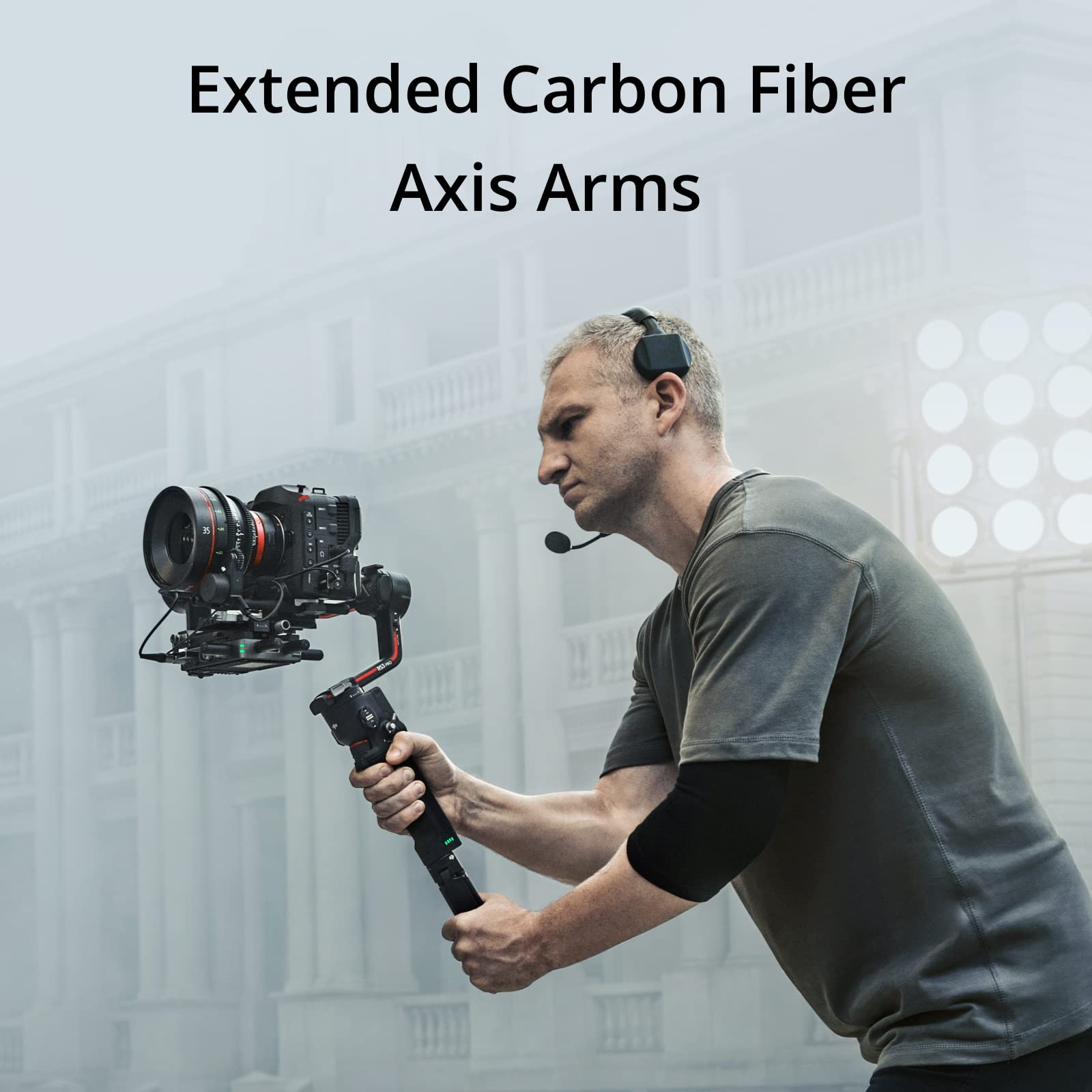 Dji Rs 3 Pro Combo, 3-Axis Gimbal Stabilizer For Dslr And Cinema Cameras Canon/Sony/Panasonic/Nikon/Fujifilm/Bmpcc, Automated Ax