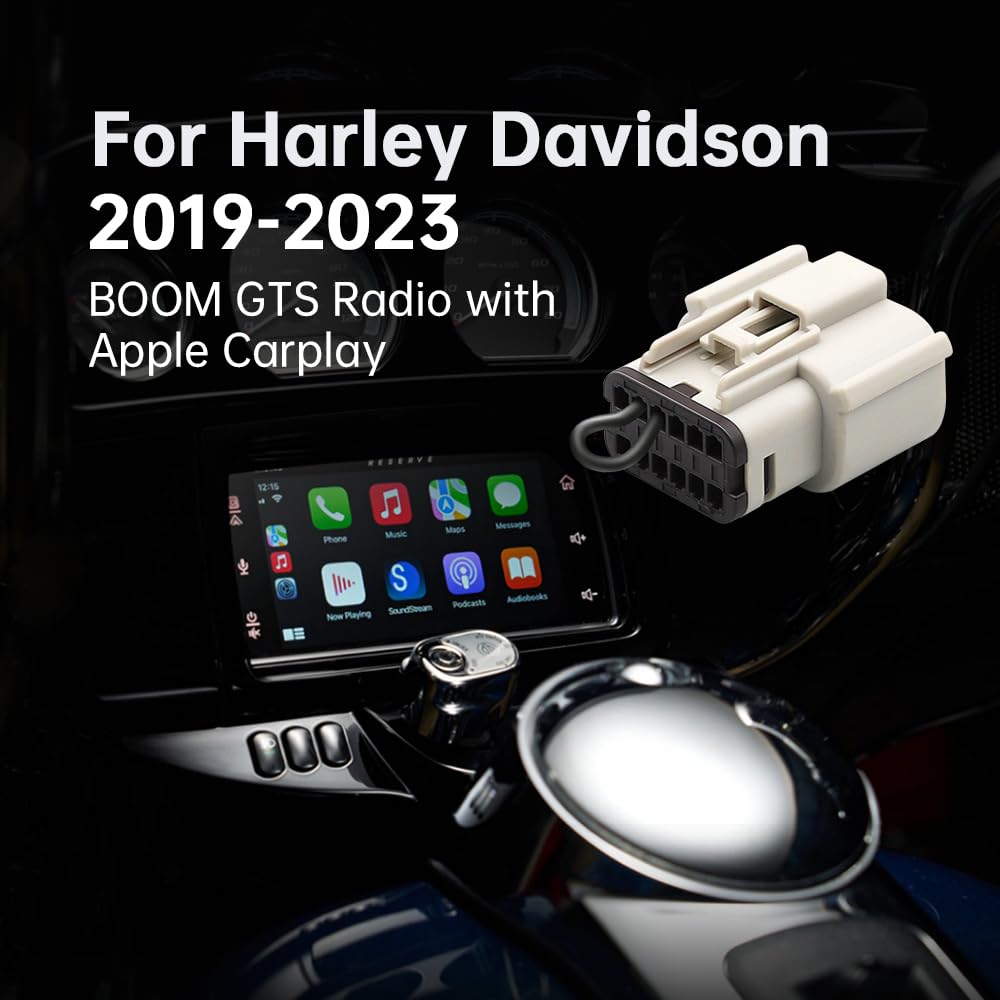 Carplay2Air Apple Car Play Jumper Plug For 2019 2023 Harley Davidson Road Glide, Street Glide And Hd Ultra Limited With Apple Ca