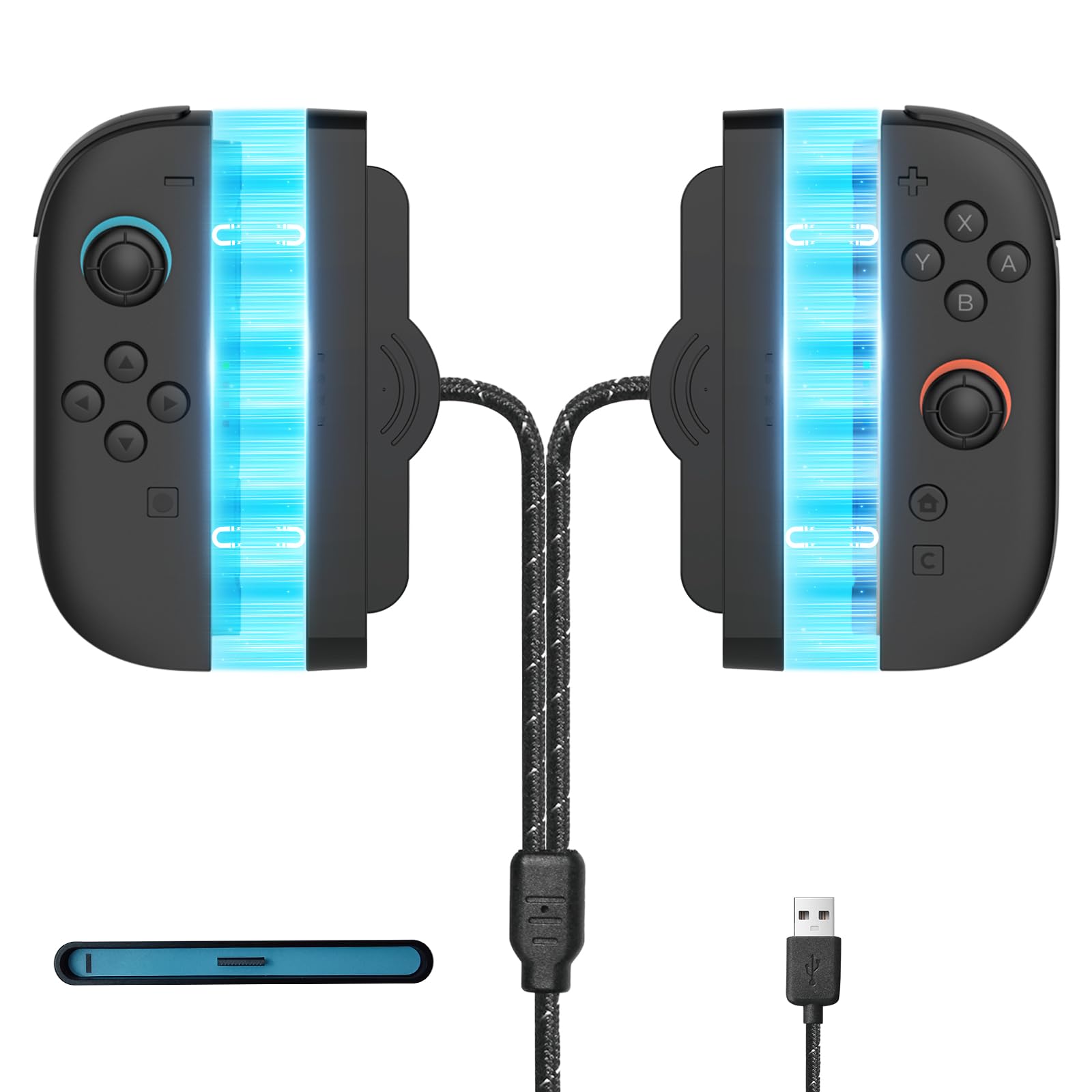 RunSnail Magnetic Charging Cable for Nintendo Switch 2, Fast USB Charger Cord Accesories Nylon Braided High-Speed Replacement Ac