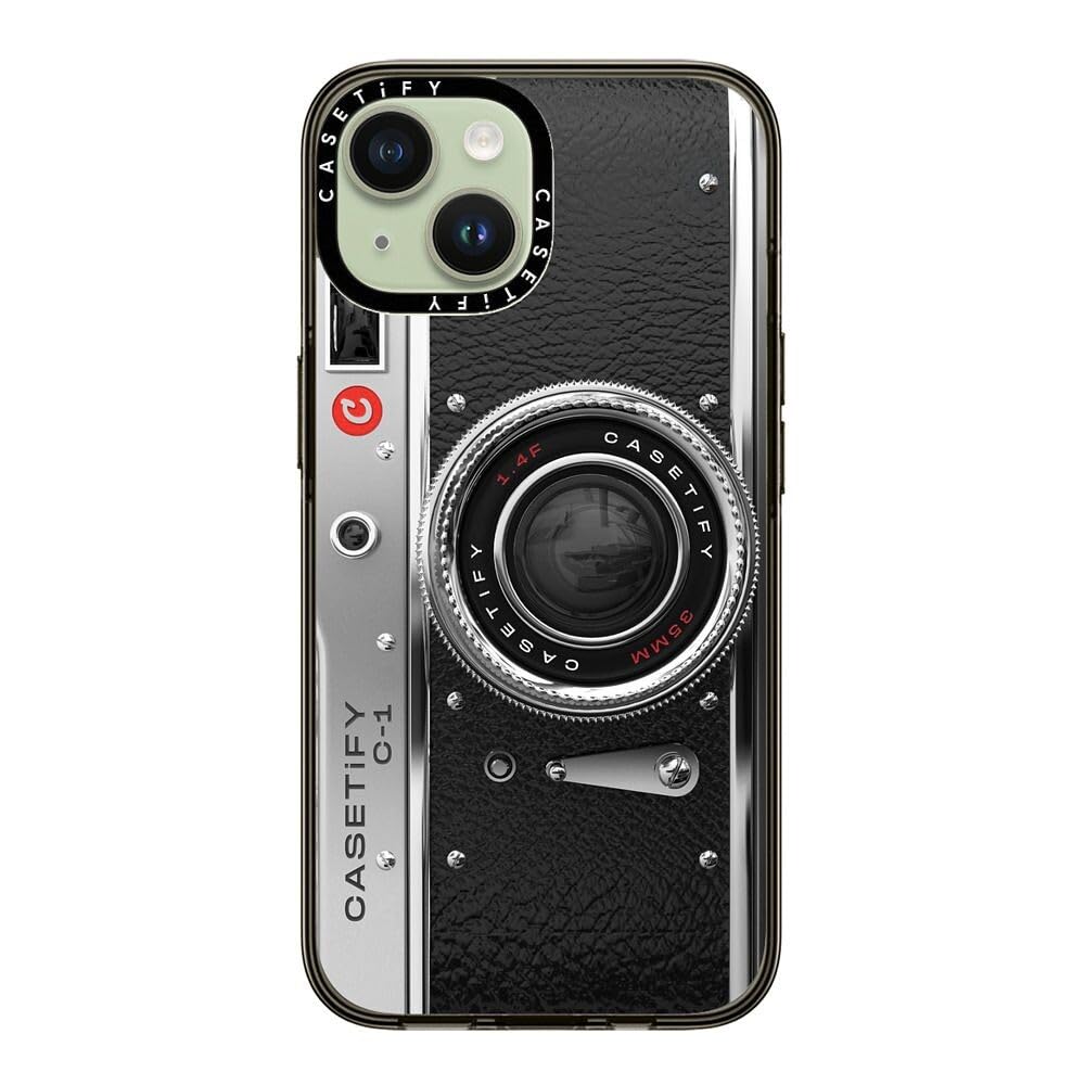 Casetify Compact Case For Iphone 15 Pro [2X Military Grade Drop Tested / 4Ft Drop Protection]   Camera Case   Classic   Clear Bl