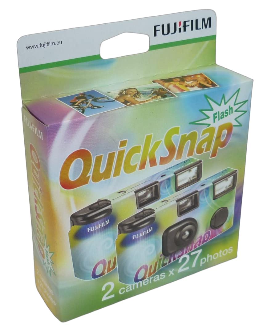 Fujifilm 7130786 Quicksnap 400 Disposable Flash Camera (Pack Of 2)