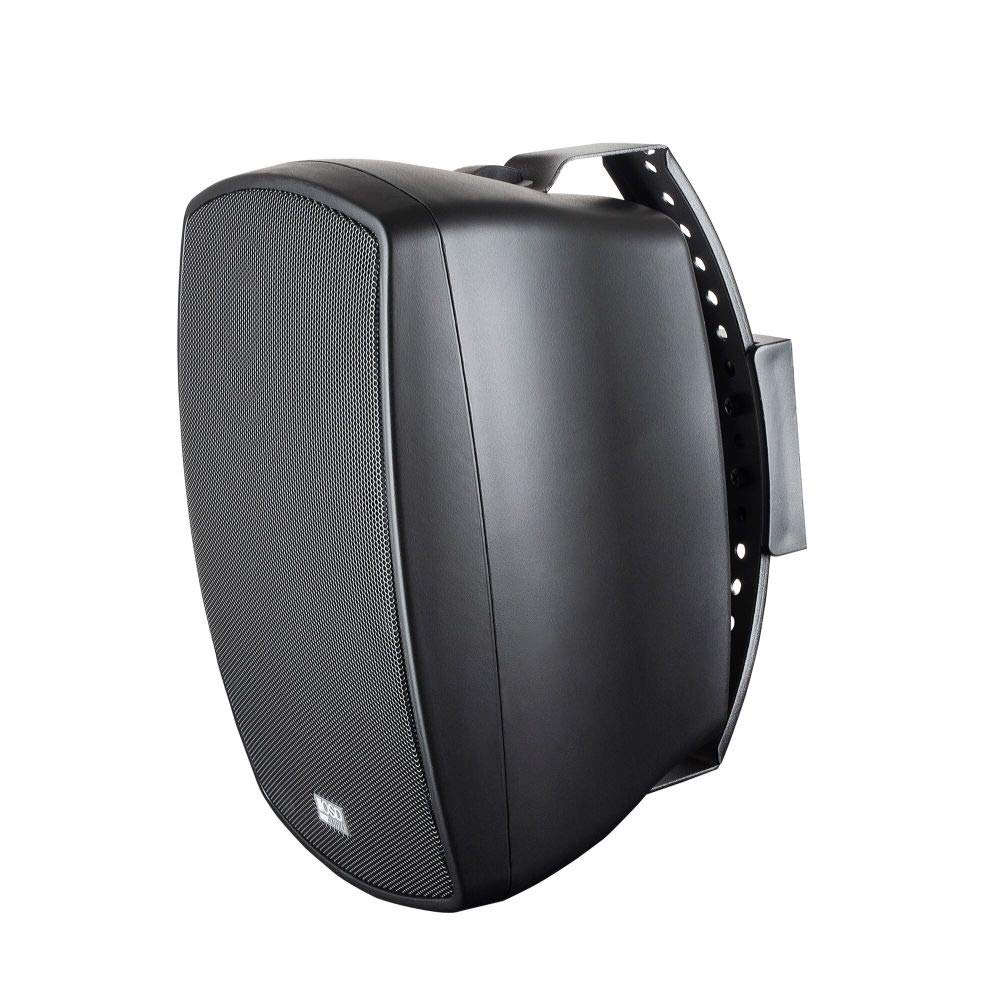 OSD 6.5' Outdoor 70V Patio Speaker Pair, 32W 16W 8W 4W Taps, Full Motion Bracket, Weather Proof IP54 Rated, Black   AP650