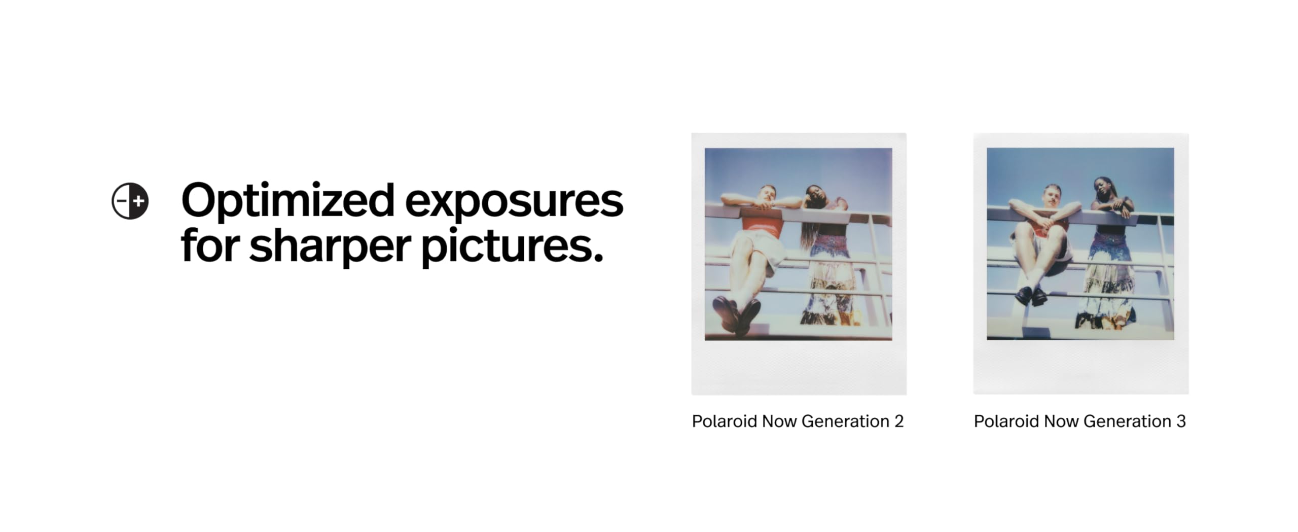 Polaroid Now 3Rd Generation I-Type Instant Film Camera - Pebble White - Camera Only No Film (9155)