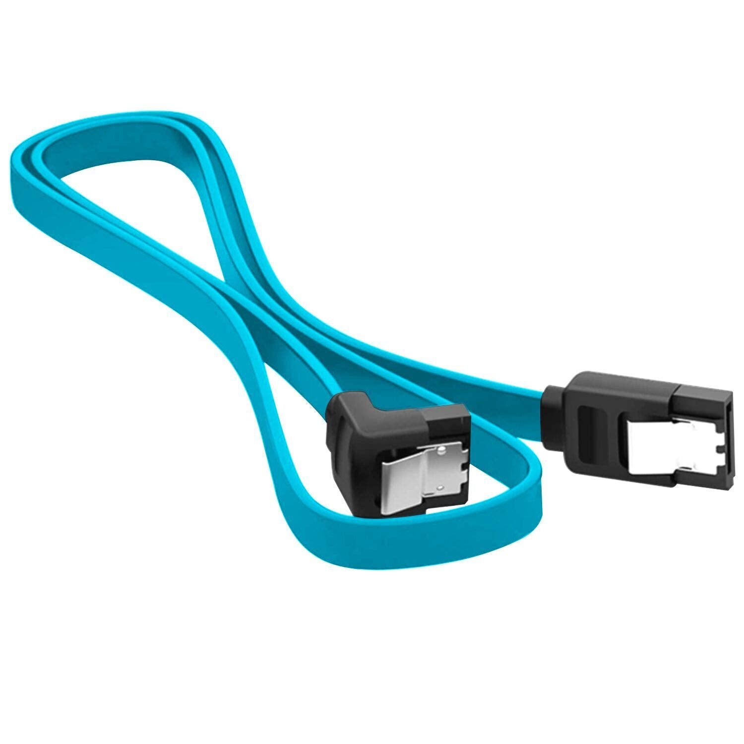 Ouqylg Sata Cable Iii, 6 Pack 90 Degree Right Angle Sata Iii Data Cable 6.0 Gbps With Locking Latch 15.7Inch Compatible For Sata