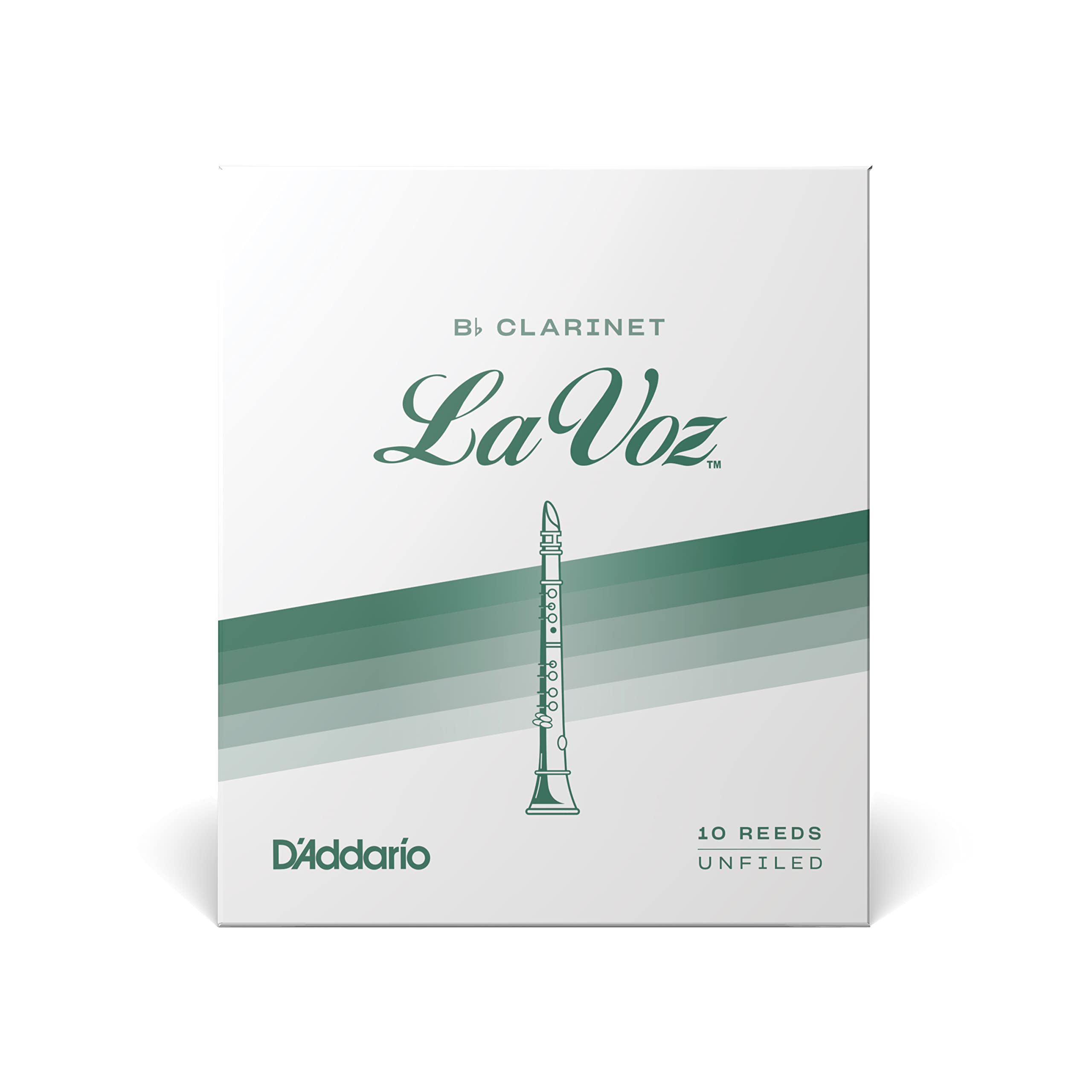 Daddario La Voz Bb Clarinet Reeds, Strength Soft, 10-Pack (Rcc10Sf)