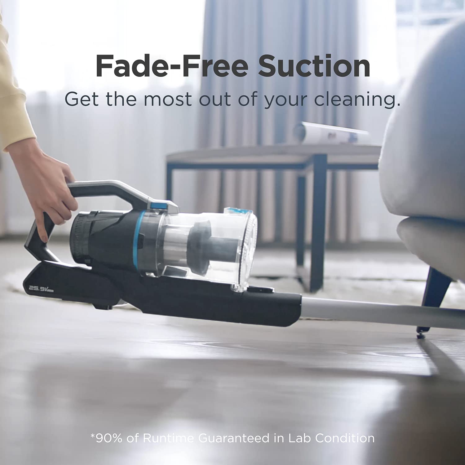 Eureka Lightweight Cordless Vacuum Cleaner, High Efficiency Powerful Motor Led Headlights, Convenient Stick And Handheld Vac, Bl