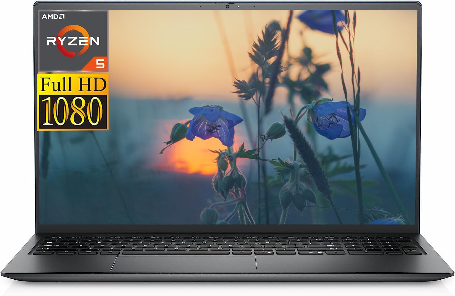 Dell 2023 Inspiron 15 3525 Laptop, 15.6' FHD Display, AMD Ryzen 5 5500U Processor up to 4GHz, 8GB RAM, 512GB SSD, AMD Radeon Graphics, Wi Fi, Bluetooth, Windows 11 Home