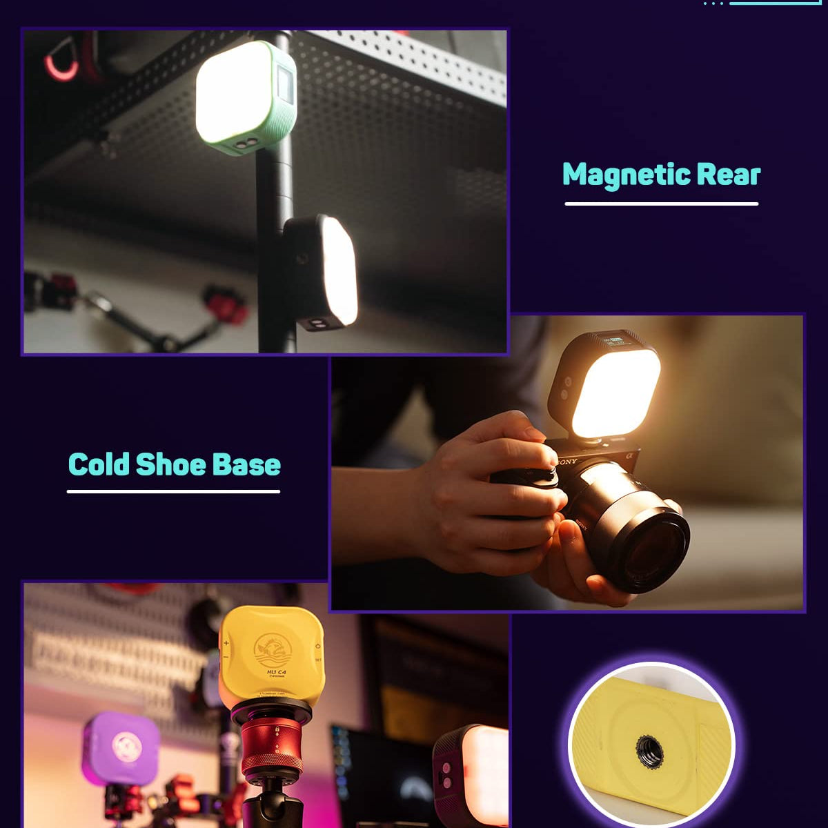 Ifootage On Camera Video Light, Portable Rgbw Smart Camera Light, Smar ...