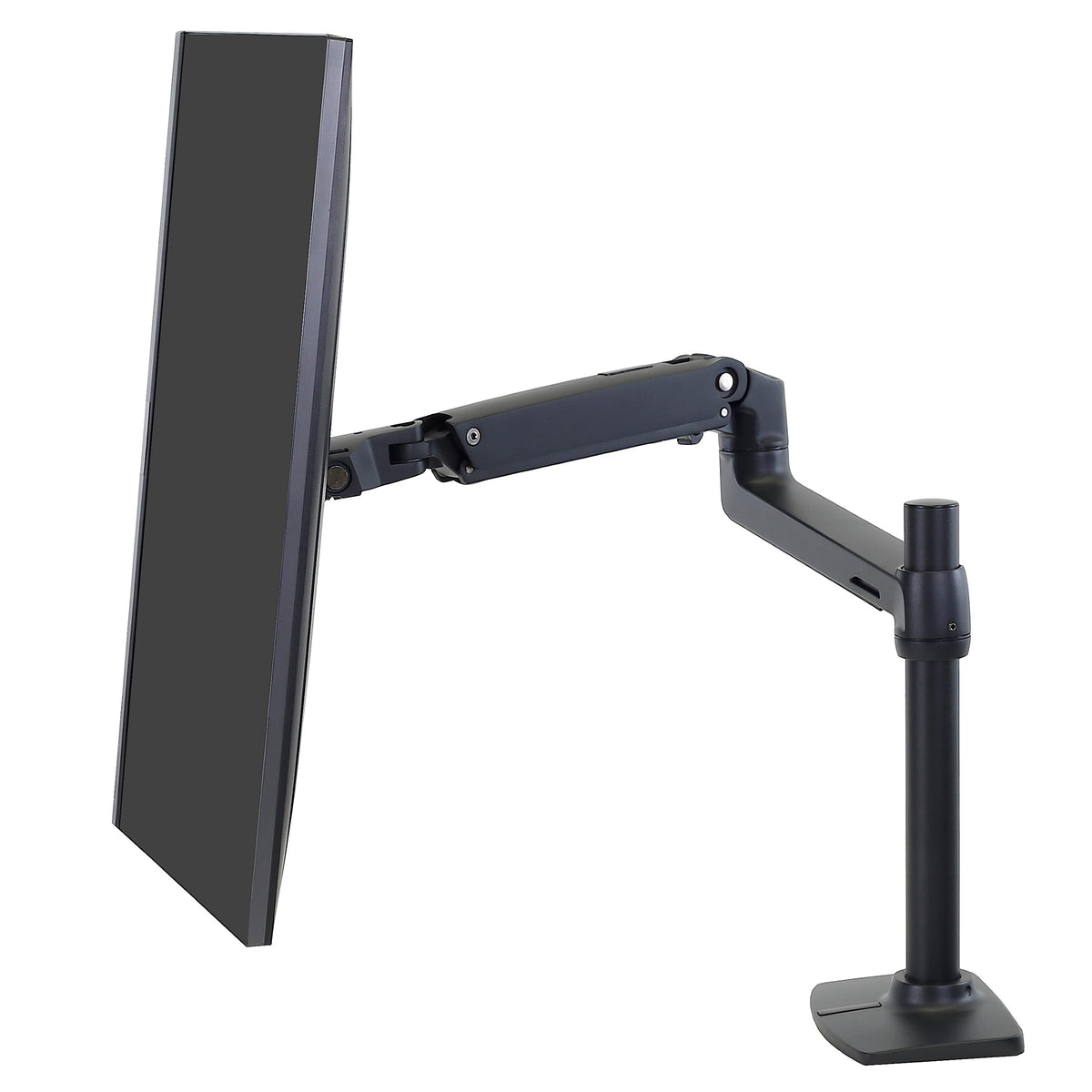 Ergotron � LX Premium Monitor Arm, Single Monitor Desk Mount � fits Flat Curved Ultrawide Computer Monitors up to 34 Inches, 7 to 25 lbs, VESA 75x75mm or 100x100mm � Tall Pole, Matte Black