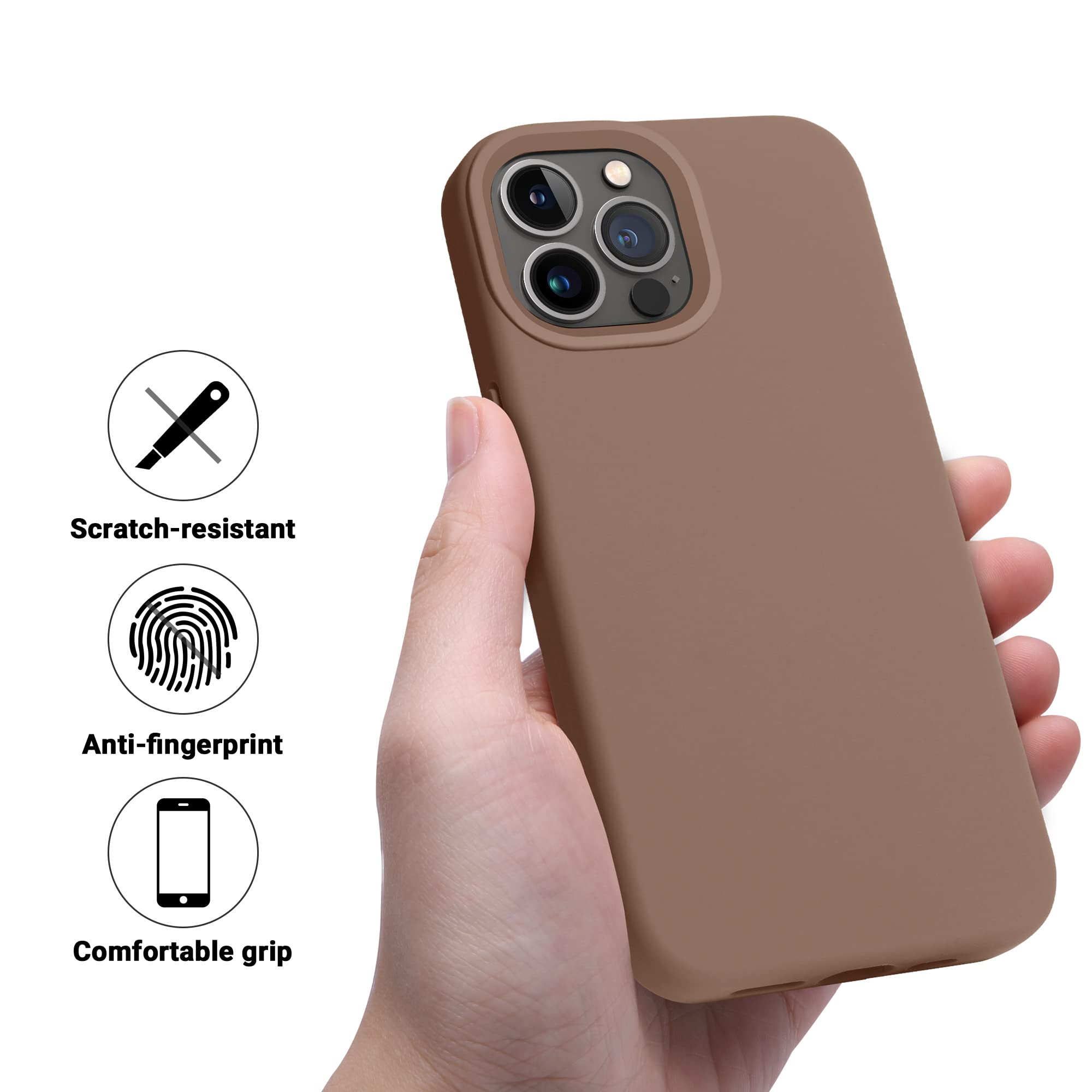Otofly Compatible With Iphone 13 Pro Case,[Military Grade Drop Protection] [Anti Scratch Microfiber Lining] Silicone Shockproof